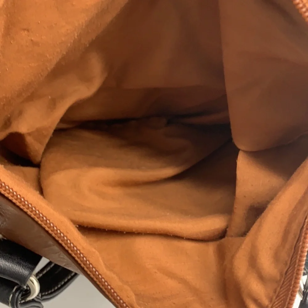 Stone & Co Brown and Black Leather Purse